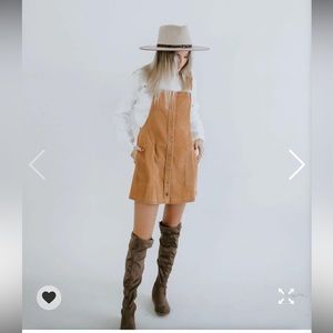 Lauriebelles Boutique Kori Corduroy Overall Mini Dress